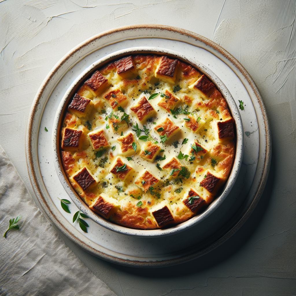 Savor the Flavor: Cheese & Herb Bread Pudding Recipe