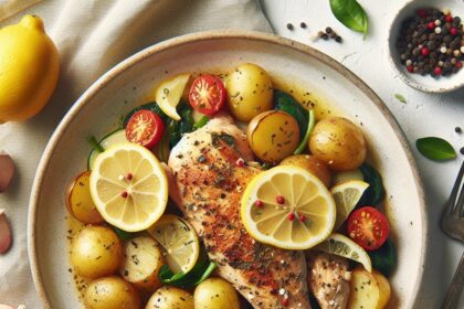 Zesty Greek Lemon Chicken & Potatoes: A Mediterranean Delight