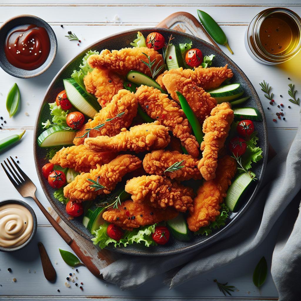 Perfectly Crispy Oven Fried Chicken Tenders: A Flavorful Twist