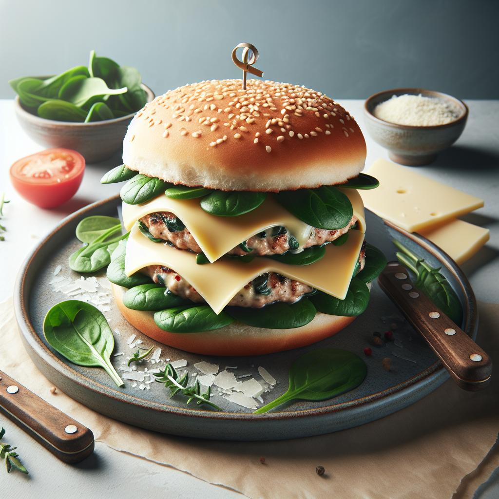 Savory White Cheddar Spinach Chicken Burgers Recipe Guide