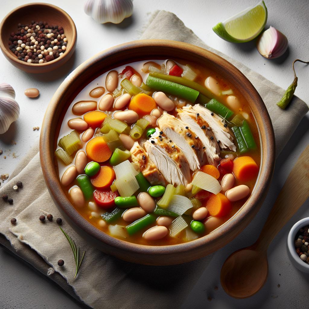 Hearty Chicken and Bean Soup: A Comfort in Every Spoonful