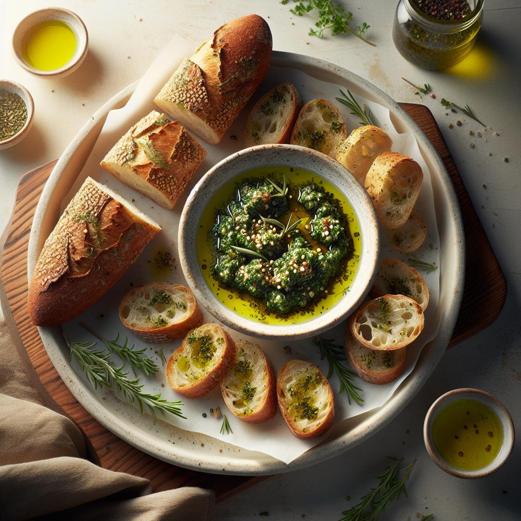 Herbed Oil Bliss: Crafting Homemade Bread Dips Easily