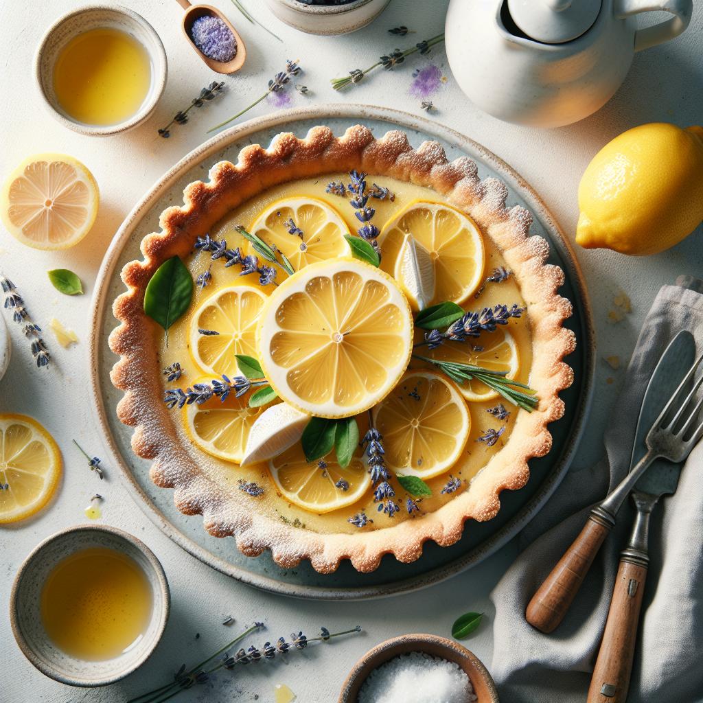 Zesty Lemon & Lavender Tart: A Flavorful Symphony Unveiled
