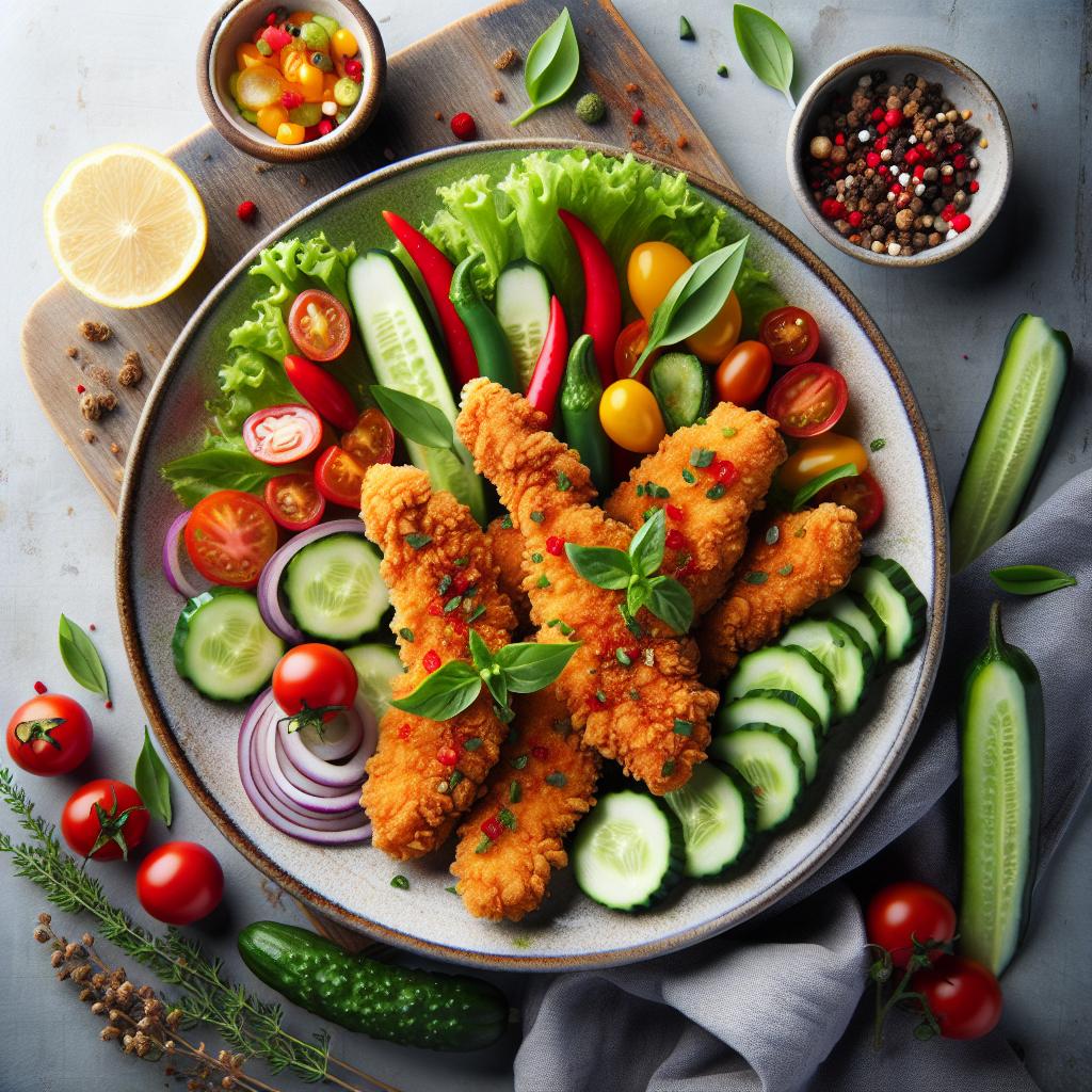 Perfectly Crispy Oven Fried Chicken Tenders: A Flavorful Twist