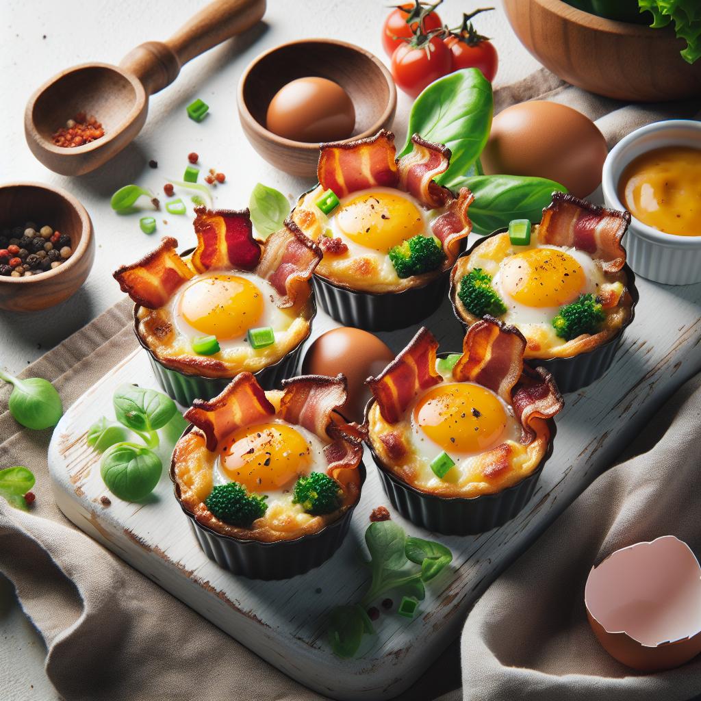 Crispy Bacon Baked Egg Cups: Breakfast's Savory Sensation