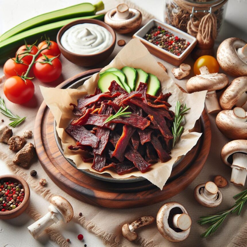 Mushroom Magic: Crafting Delicious Vegan Jerky at Home