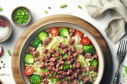 Hearty Keto Cabbage Soup: Savory Ground Beef Delight