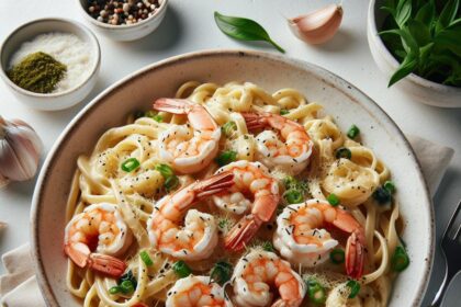 Indulgent Creamy Garlic Shrimp Pasta: A Flavorful Delight