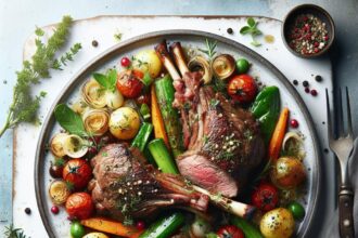 Savor the Flavors of Mediterranean Roasted Lamb Delight