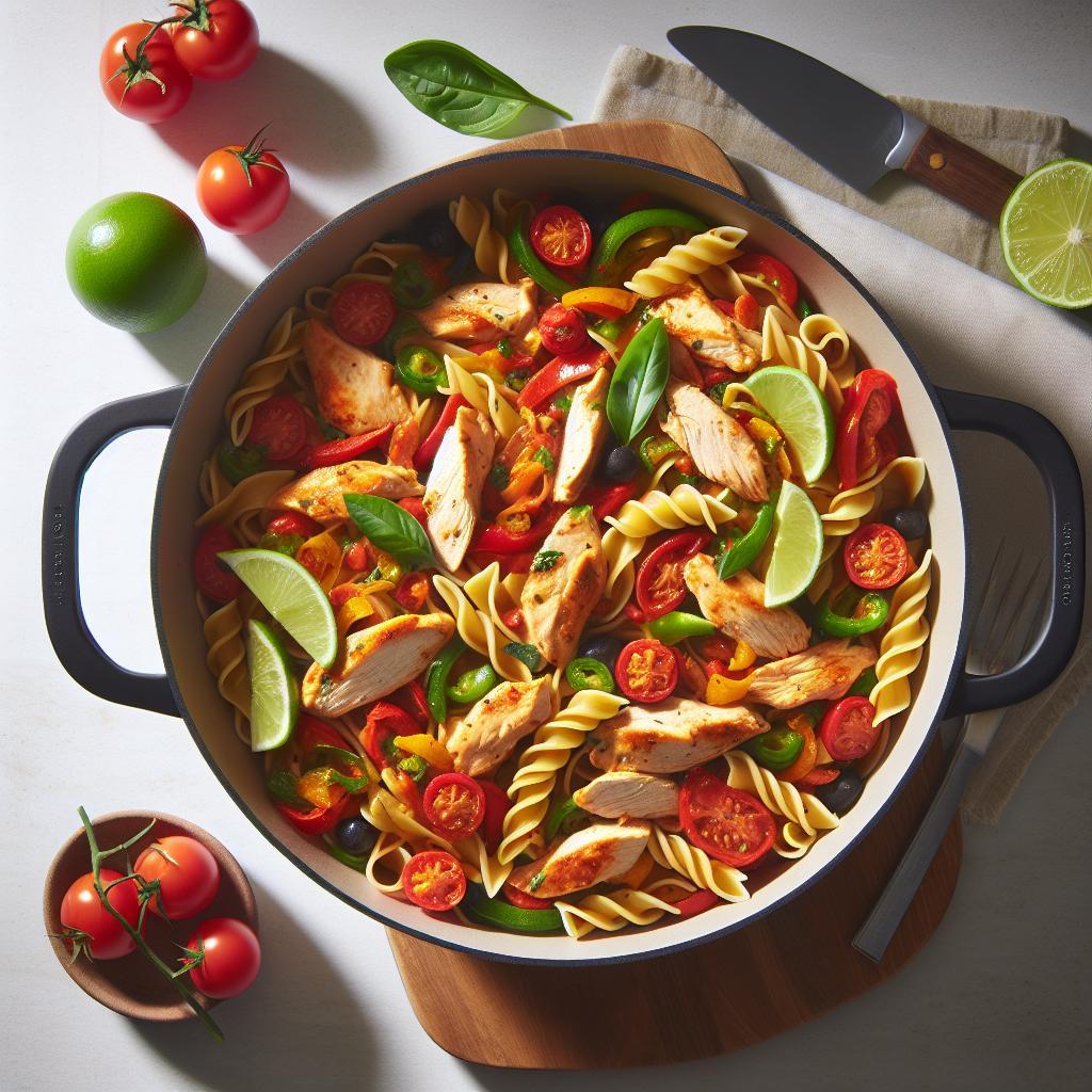 One Pot Chicken Fajita Pasta: Flavorful Feast in Minutes