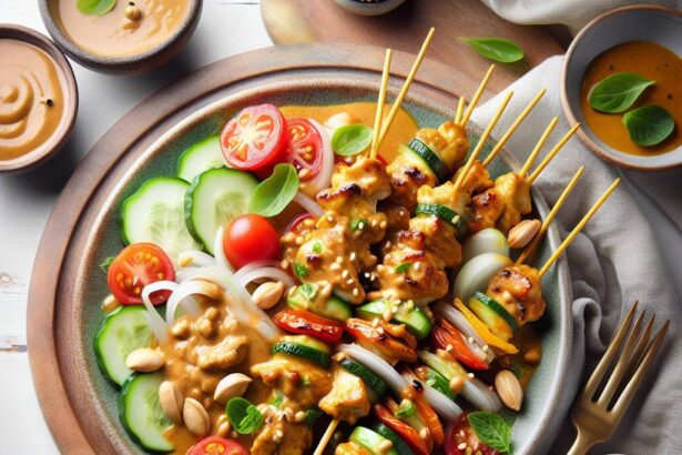 Savory Chicken Satay with Creamy Peanut Sauce Delight