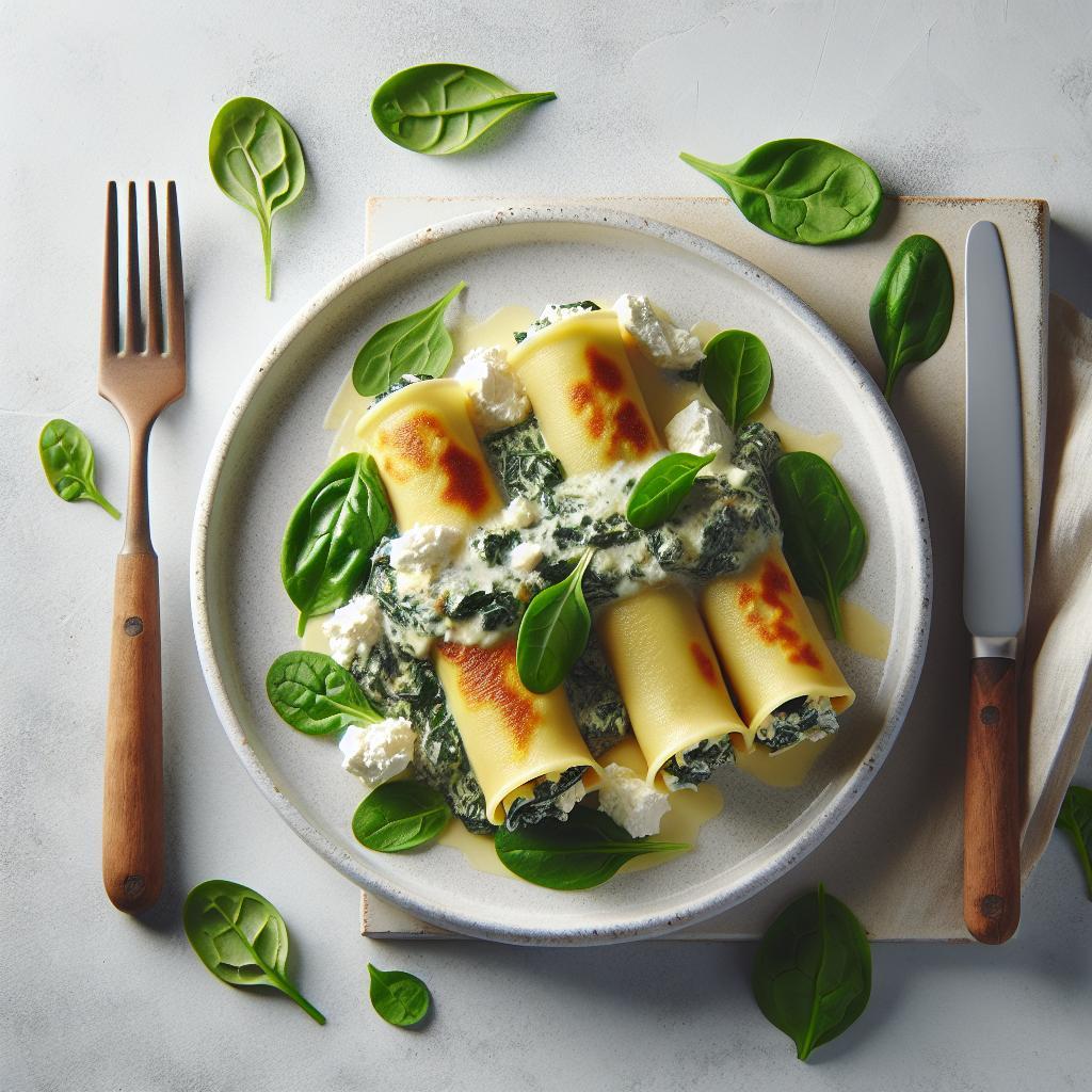 Indulgent Creamy Spinach & Ricotta Cannelloni Delight