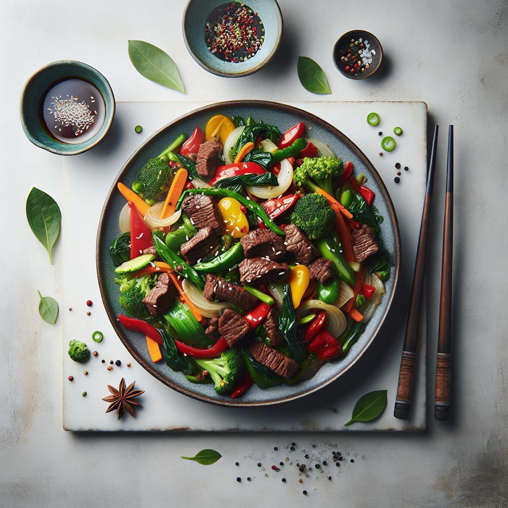 Sizzling Beef Stir Fry: A Colorful Veggie-Packed Delight