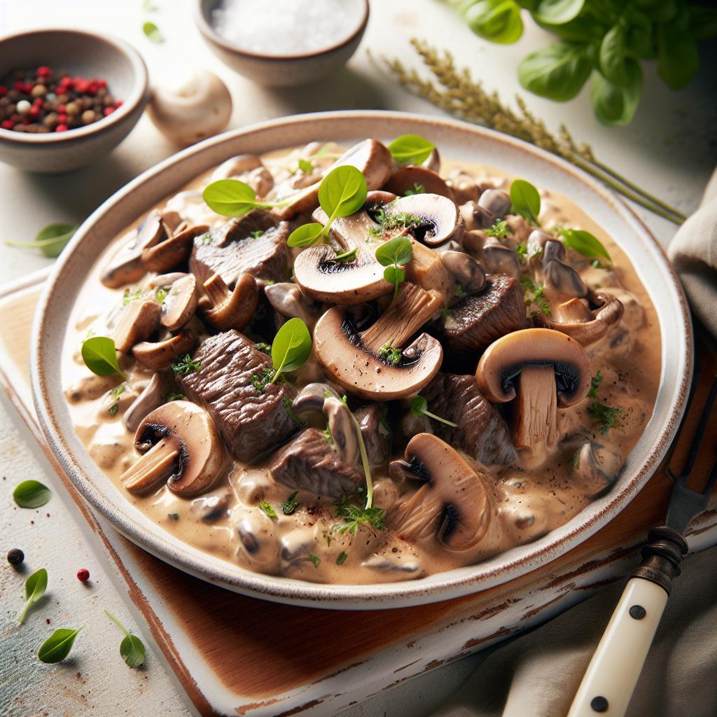 Savoring Beef Stroganoff: A Creamy Mushroom Delight