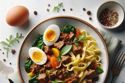 Hearty Beef Goulash with Egg Noodles: A Classic Comfort Recipe