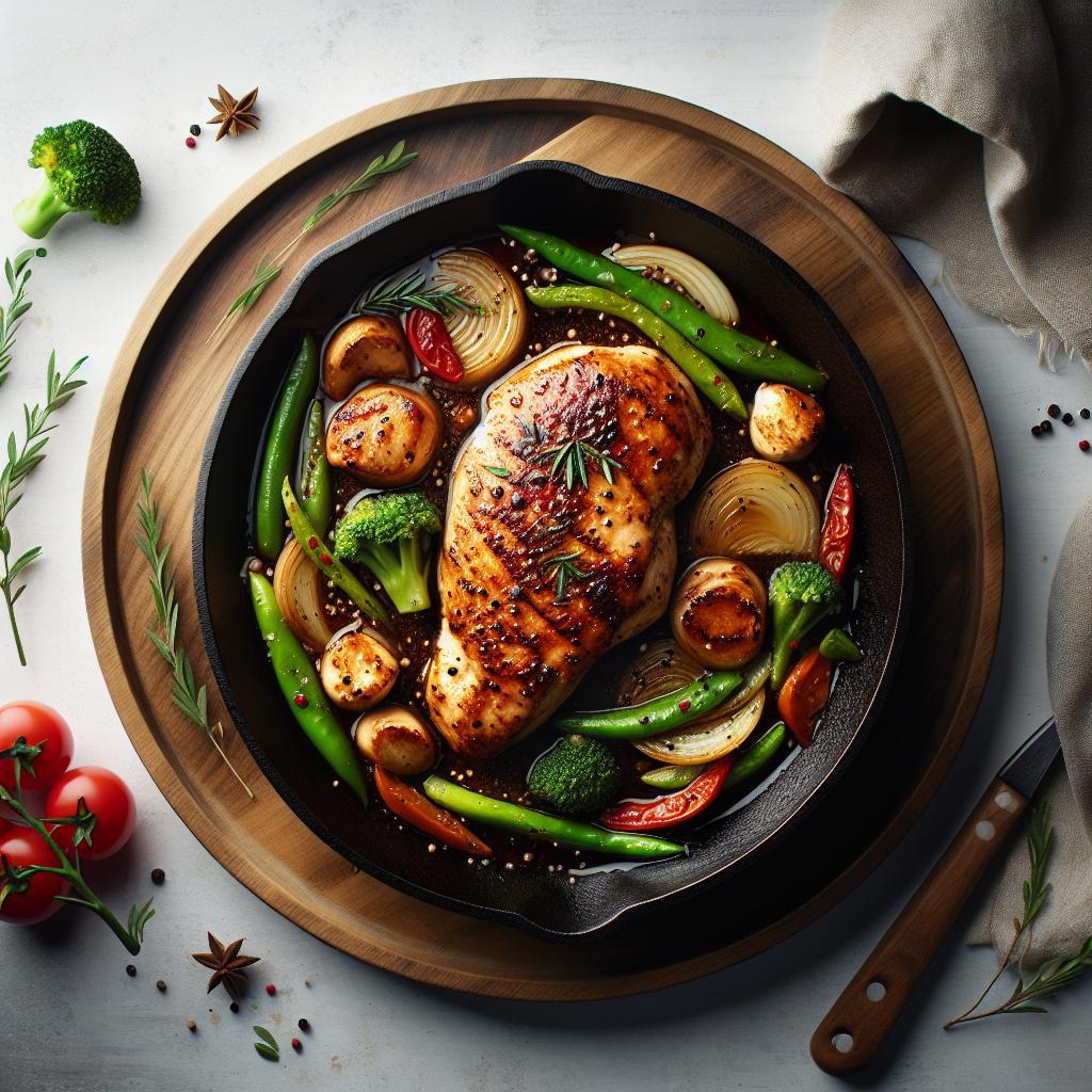 Savor Skillet Balsamic Chicken: A Tangy Twist on Dinner