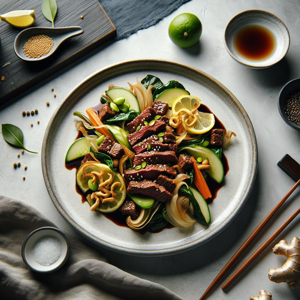 Savor the Zesty Harmony of Beef Ginger Delights