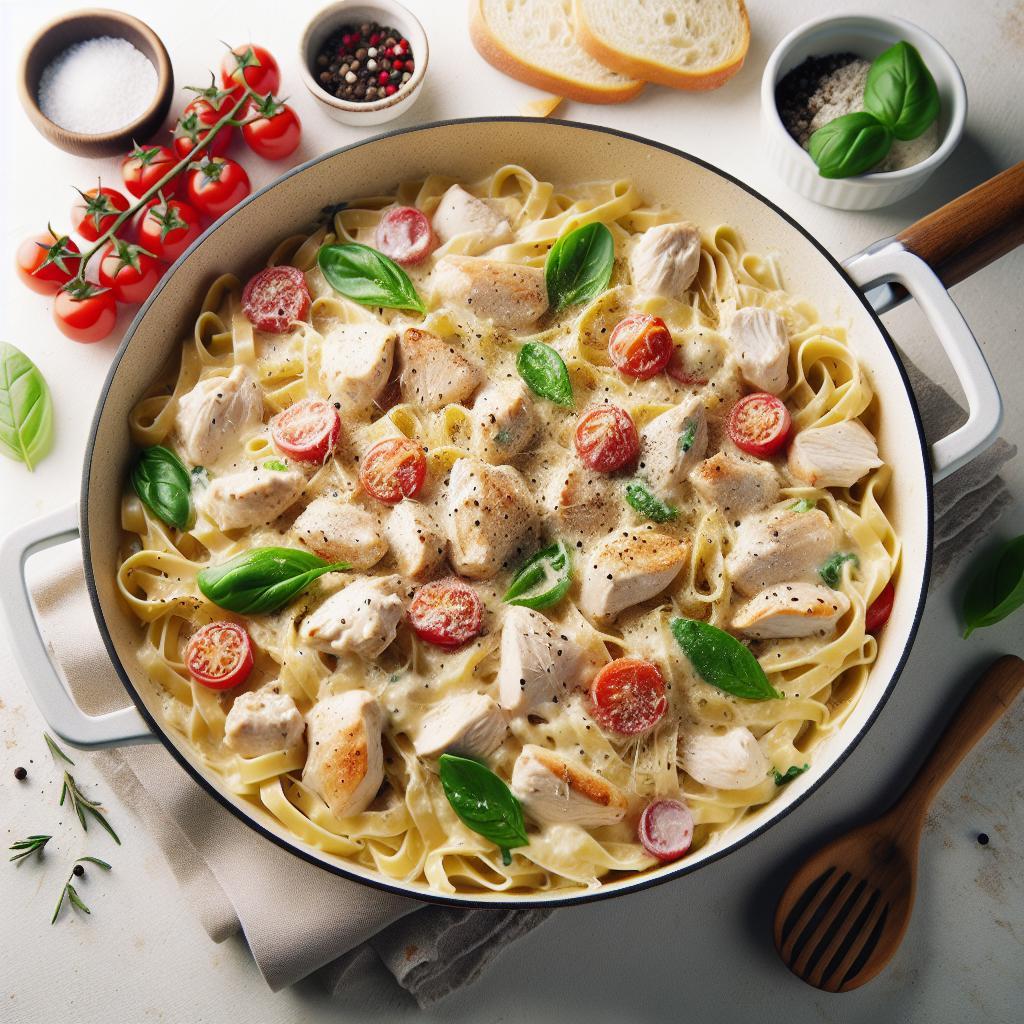 Creamy One-Pot Chicken Alfredo: Easy, Flavor-Packed Feast