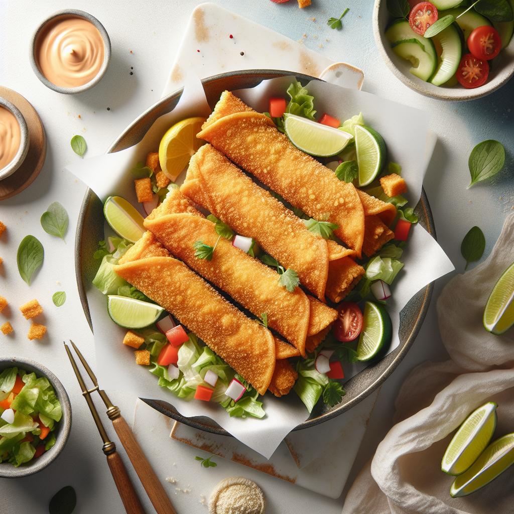 Crispy Chicken Flautas: A Crunchy Twist on Classic Flavor