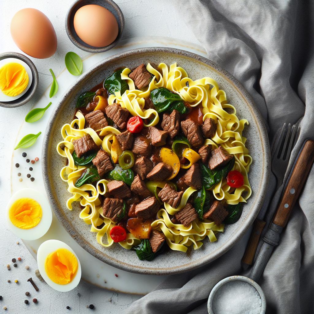 Hearty Beef Goulash with Egg Noodles: A Savory Classic Recipe
