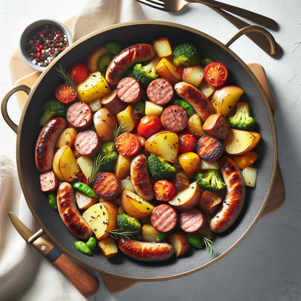 Hearty Sausage & Potato Skillet: A Beefy One-Pan Delight