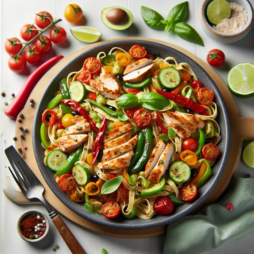 One Pot Chicken Fajita Pasta: Flavorful Feast in Minutes