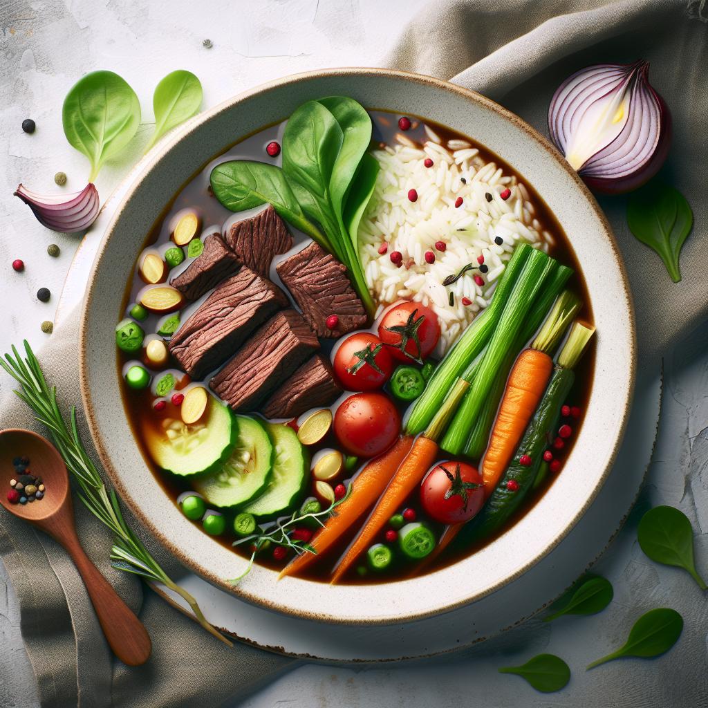 Hearty Beef and Rice Soup: A Comfort Bowl of Flavor