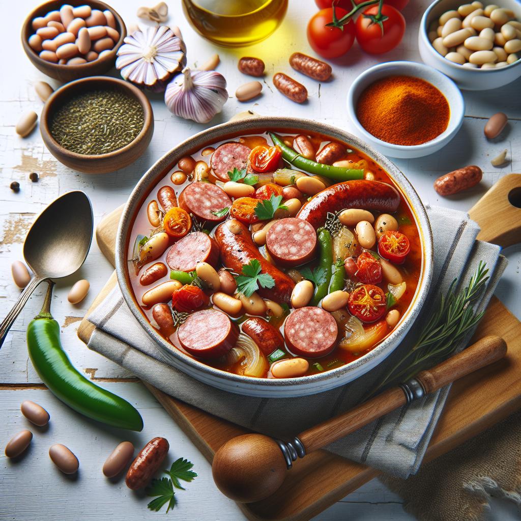 Hearty One Pot Sausage & Bean Soup: Flavor in Every Spoon