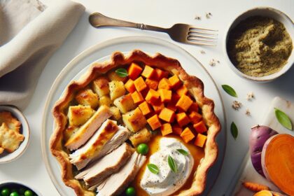 Hearty Turkey Shepherd’s Pie with Sweet Potato Twist