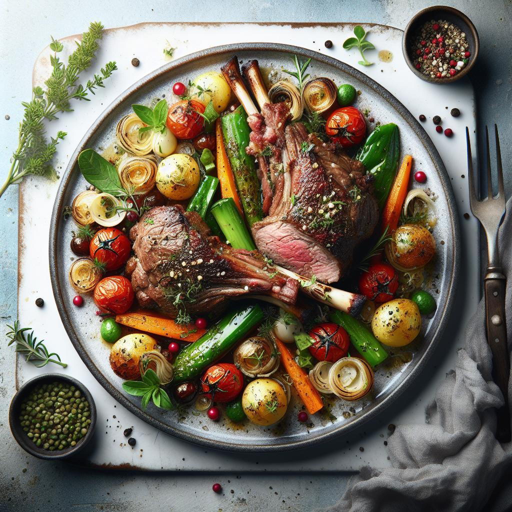 Savor the Flavors of Mediterranean Roasted Lamb Delight