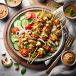 Savory Chicken Satay with Creamy Peanut Sauce Delight