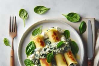 Indulgent Creamy Spinach & Ricotta Cannelloni Delight