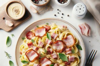 Savor Creamy Carbonara with Turkey Bacon: A Flavorful Twist