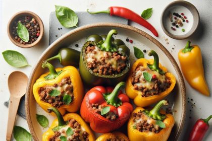 Flavor-Packed Ground Beef Stuffed Bell Peppers Recipe