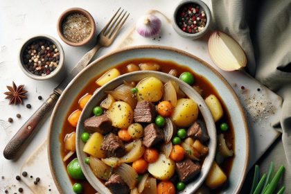 Hearty Old-Fashioned Beef Stew with Tender Potatoes Recipe
