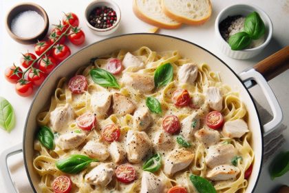 Creamy One-Pot Chicken Alfredo: Easy, Flavor-Packed Feast