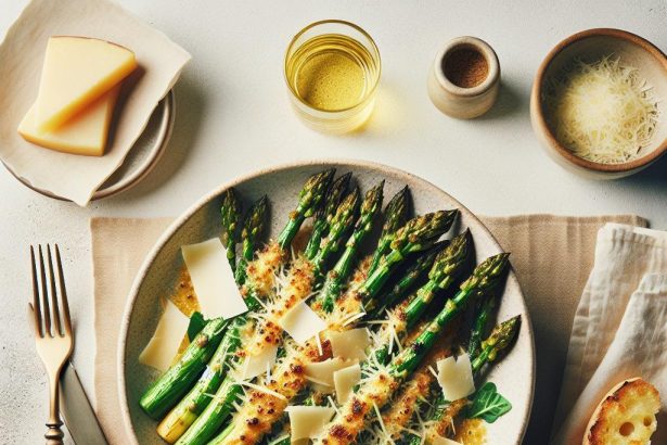 Golden Roasted Asparagus with a Parmesan Twist: A Flavorful Delight