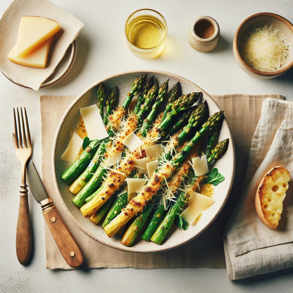 Golden Roasted Asparagus with a Parmesan Twist: A Flavorful Delight