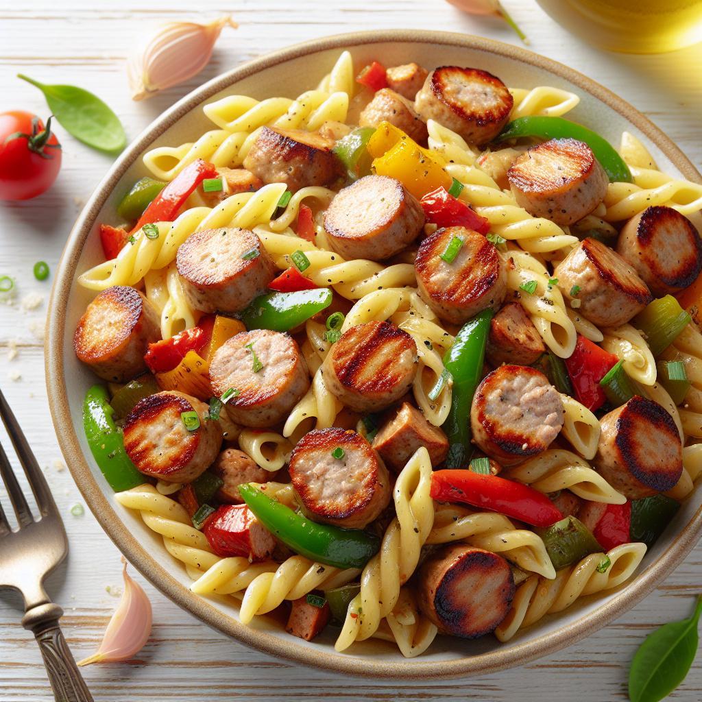 Spice Up Dinner: Cajun Pasta with Savory Turkey Sausage