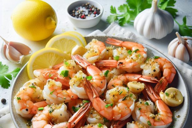 Zesty Lemon Garlic Shrimp: A Burst of Flavor in Every Bite