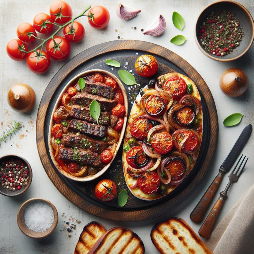 Savor the Flavors: Beef Moussaka & Roasted Tomato Bruschetta