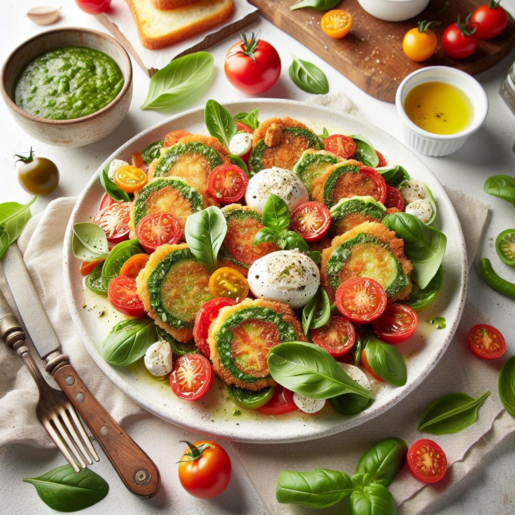 Crisp Meets Fresh: The Ultimate Fried Green Tomato Caprese