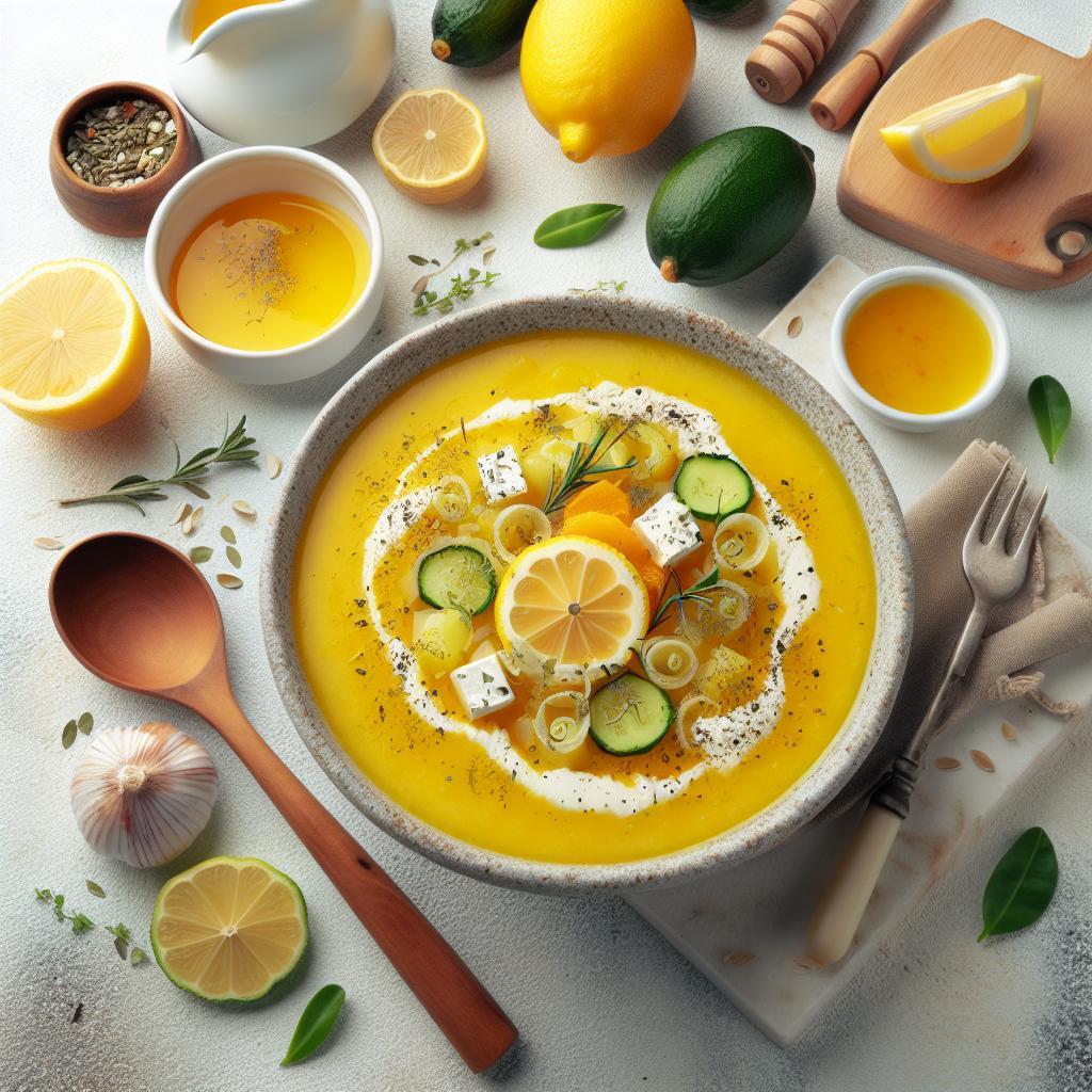 Zesty Greek Lemon Soup: A Bright Twist on Comfort Food