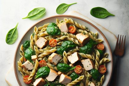 Savor the Richness: Creamy Spinach Chicken Pasta Delight