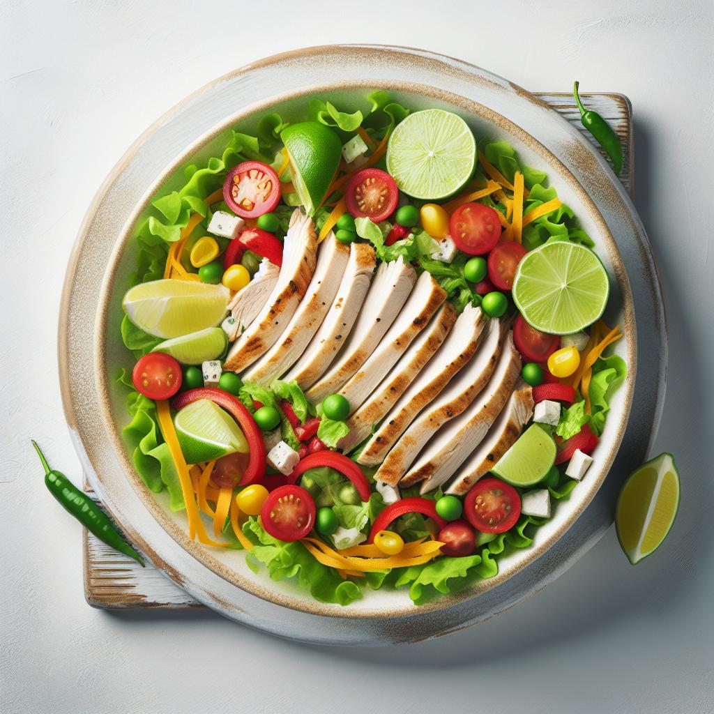 Zesty Turkey Taco Salad with Refreshing Lime Dressing Twist