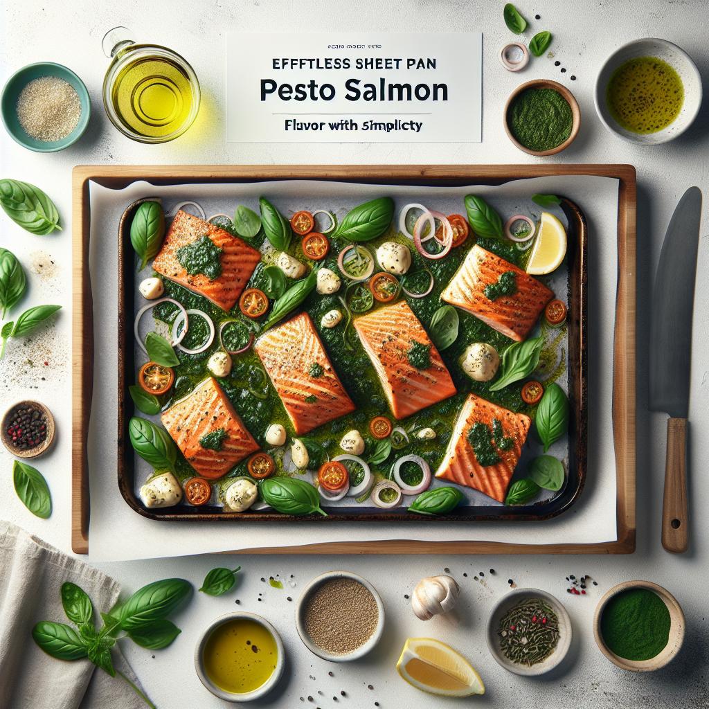 Effortless Sheet Pan Pesto Salmon: Flavor Meets Simplicity