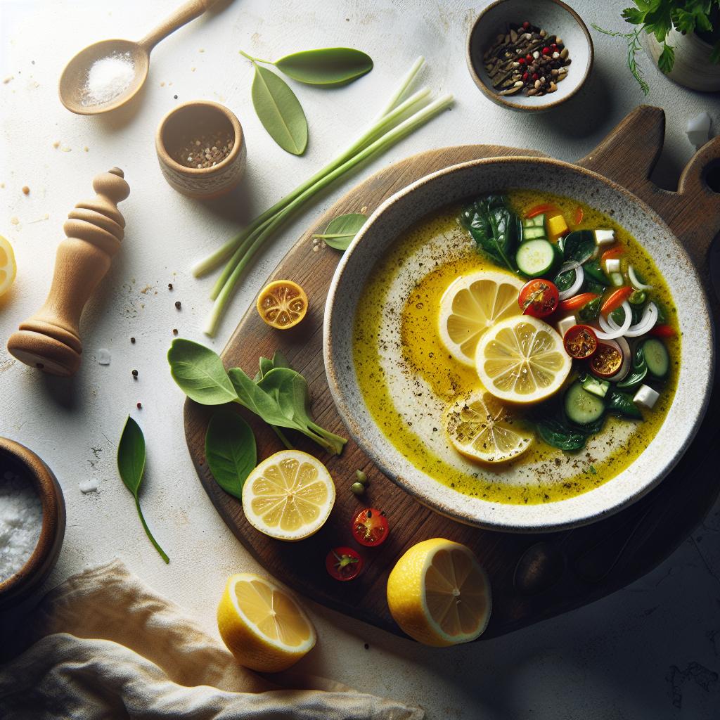 Zesty Greek Lemon Soup: A Bright Twist on Comfort Food