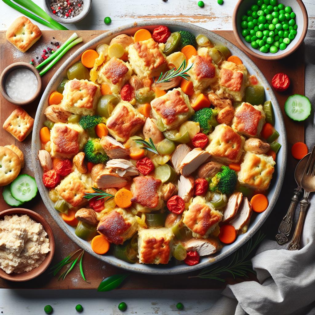 Hearty Chicken and Biscuits Casserole: Comfort Food Classic