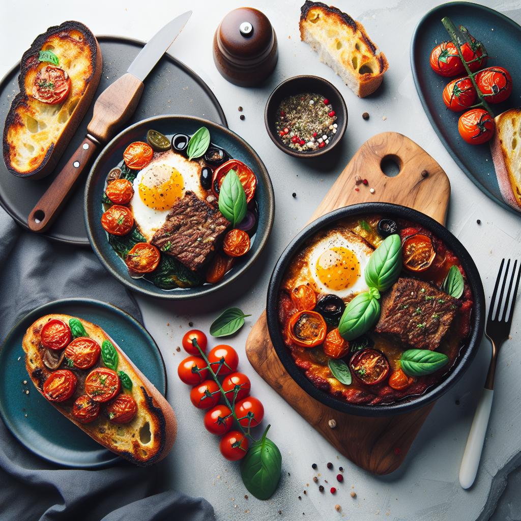 Savor the Flavors: Beef Moussaka & Roasted Tomato Bruschetta