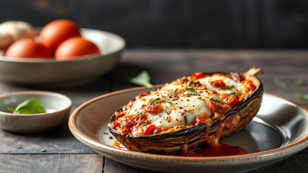 Eggplant Parmesan - Crispy Baked Eggplant Parmesan: Classic Comfort, Lighter and Flavorful